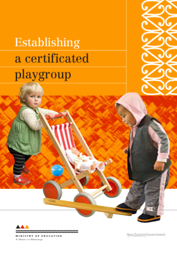 Establishing a certificated playgroup cover page. 