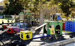 Outdoor playground equipment.